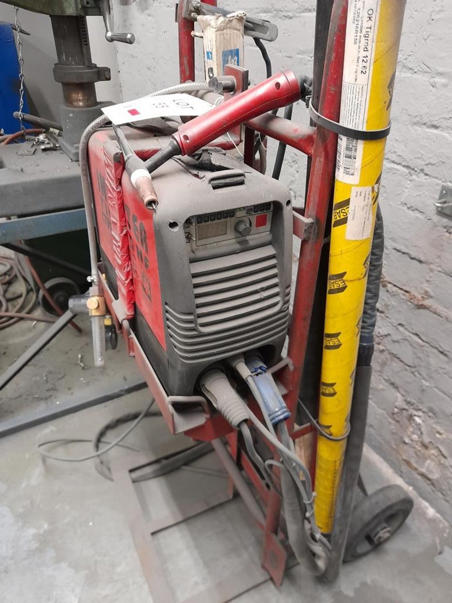 Sealey Tig17SHF power tig welder, on mobile stand - Image 2 of 3