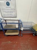 2 - Two tier wheeled trolleys