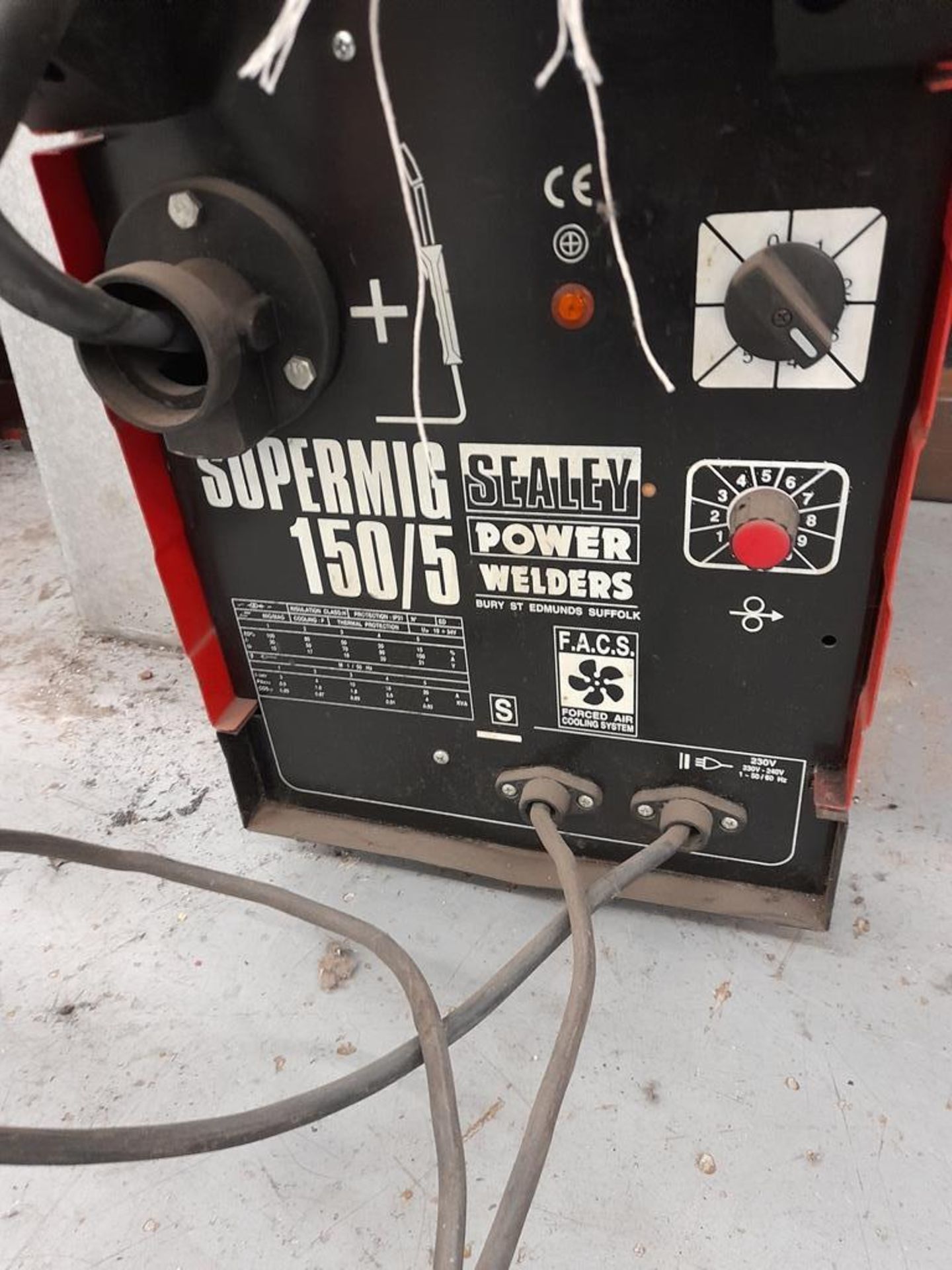 Sealey Supermig 150/5 mig welder - Image 2 of 2