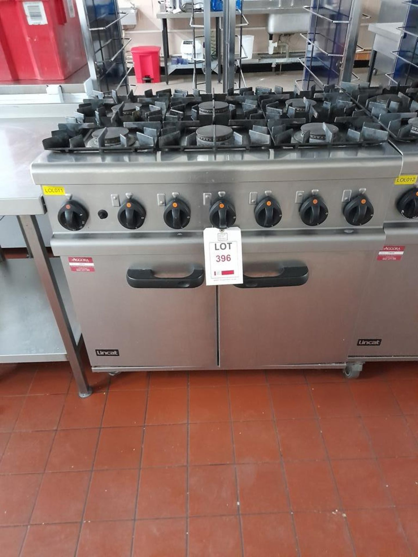 Lincat OG7002/N gas 6 burner range, s/n 20107121, purchase date 28/02/2014. A work Risk Assessment