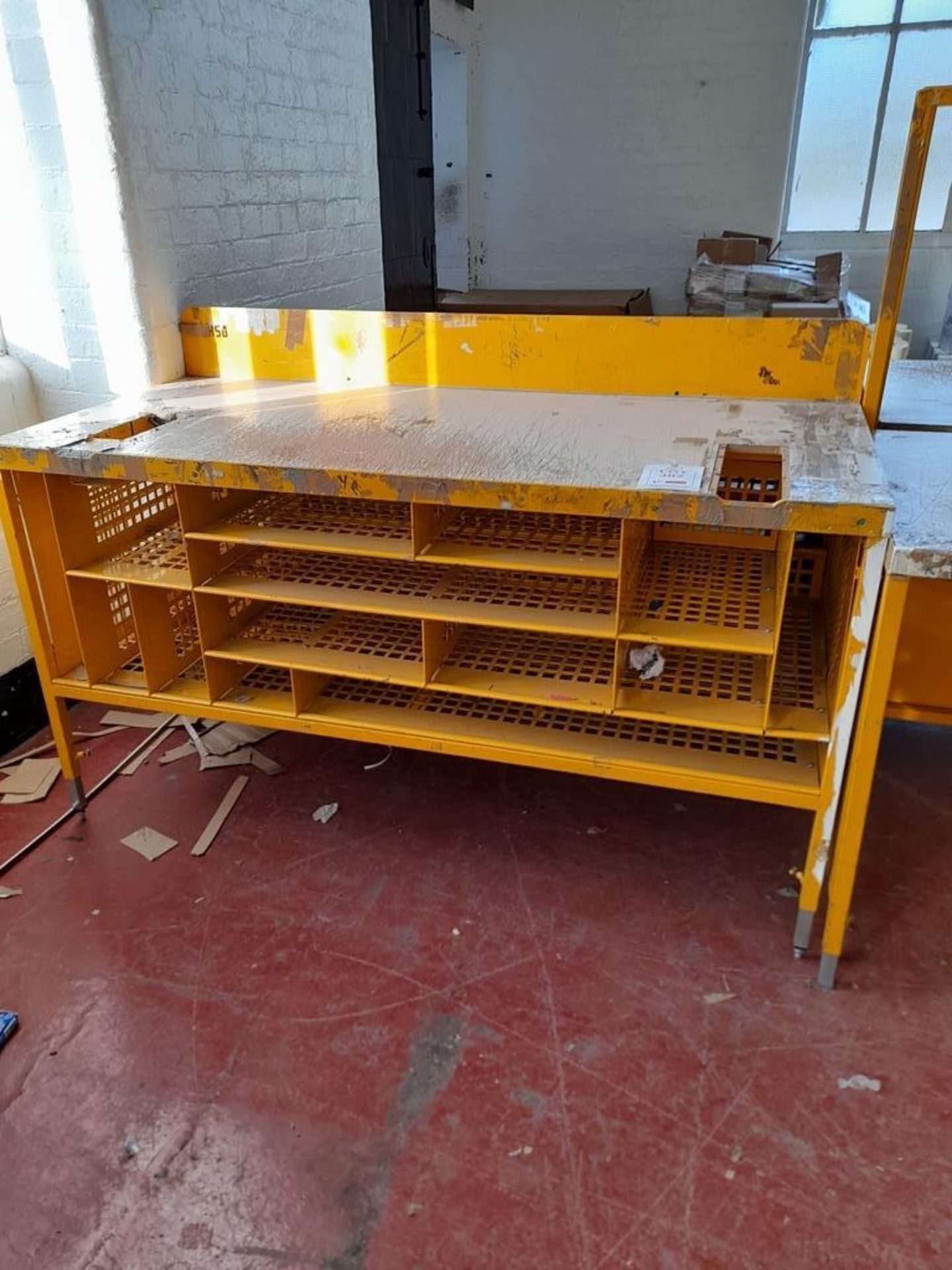 2 - Large multi compartment packing bench (yellow - various sizes)