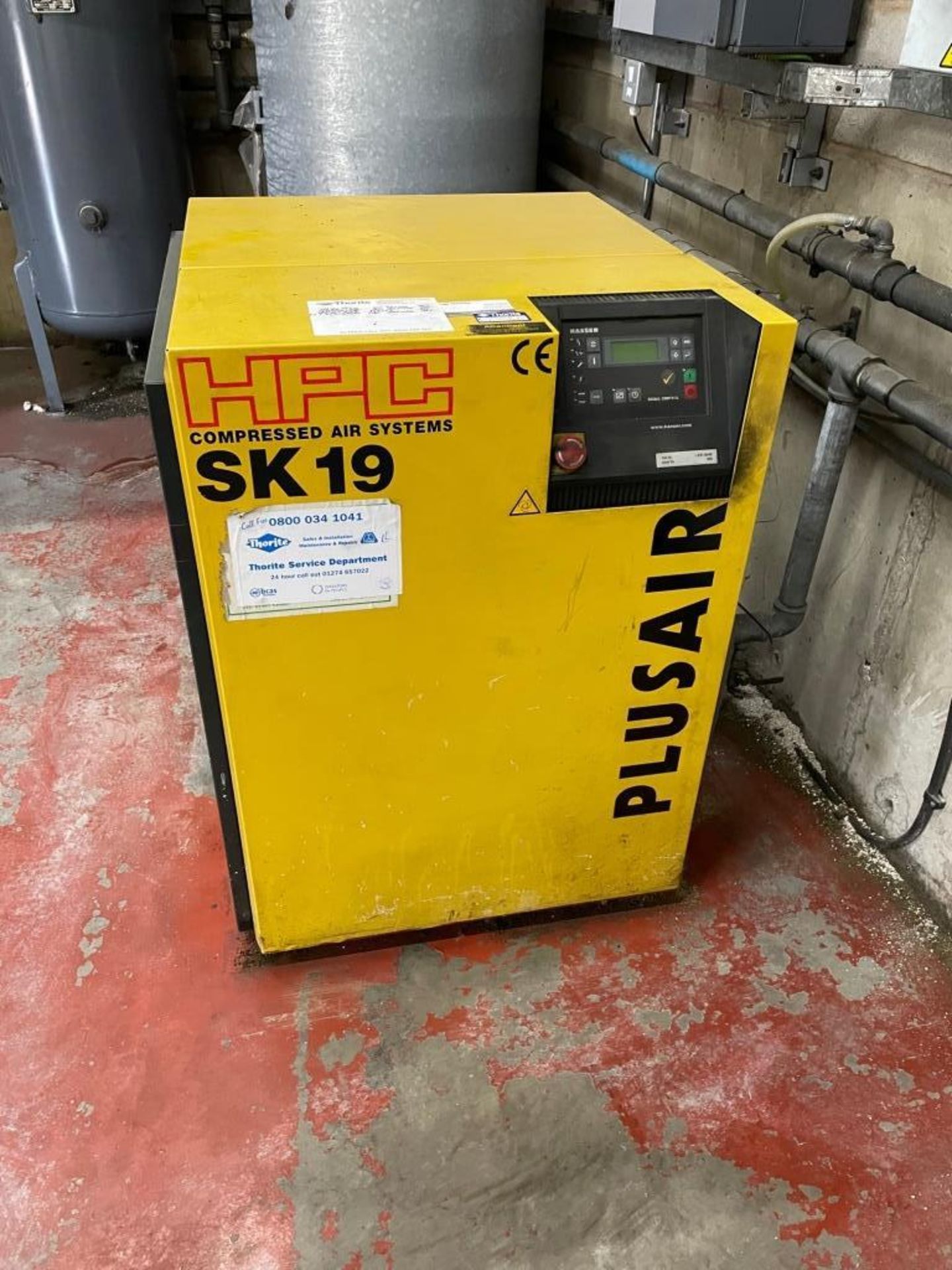 Kaeser HPC SK19 PLUSAIR packaged air compressor, Serial no. 1003. NB: The purchaser must ensure this