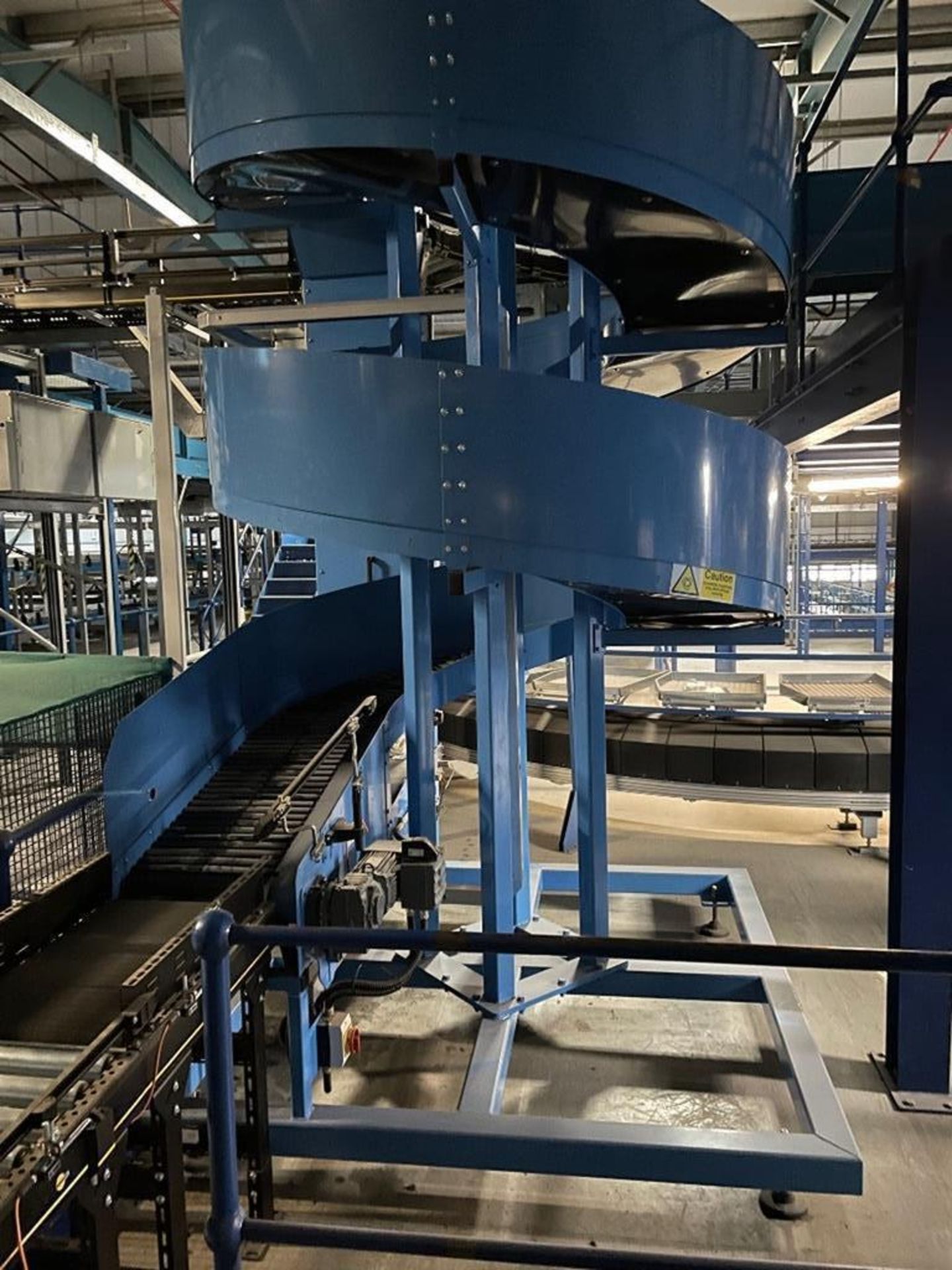 Jonge Poerink Conveyors Hyperion BB-400 spiral reject conveyor, year 06/2018, base approx. 1970mm