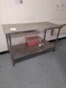 2 - Stainless steel prep tables