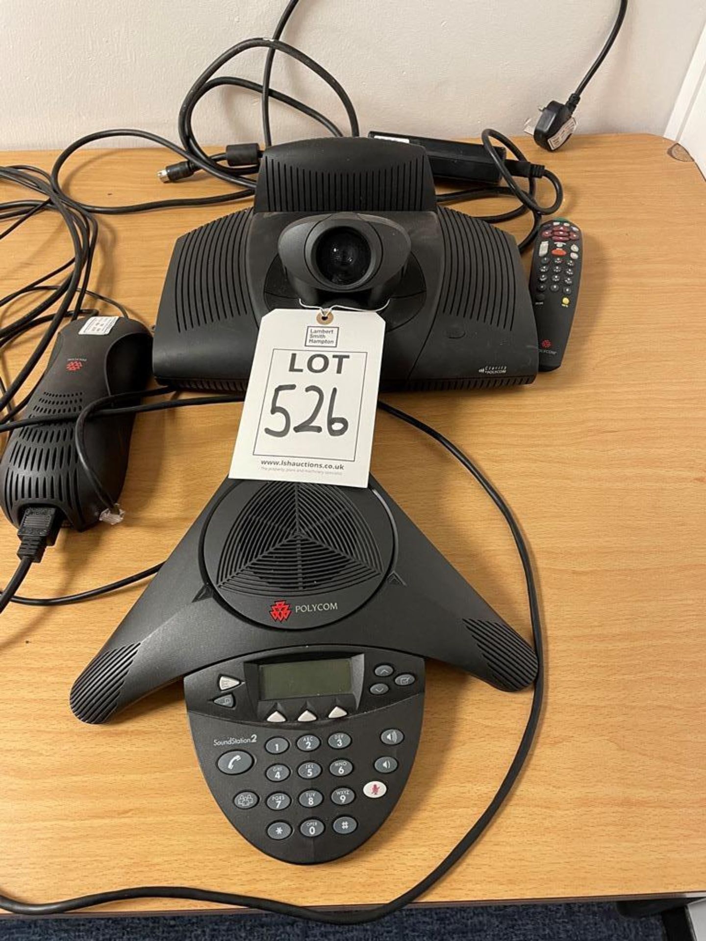 Polycom video conference system including Soundstation2 with viewstation, remote & PSU, as lotted