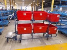 20 - Six position picking trolleys, with spring loaded folding step (photos for illustration