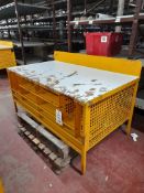 4 - Large multi compartment packing bench (yellow - various sizes)