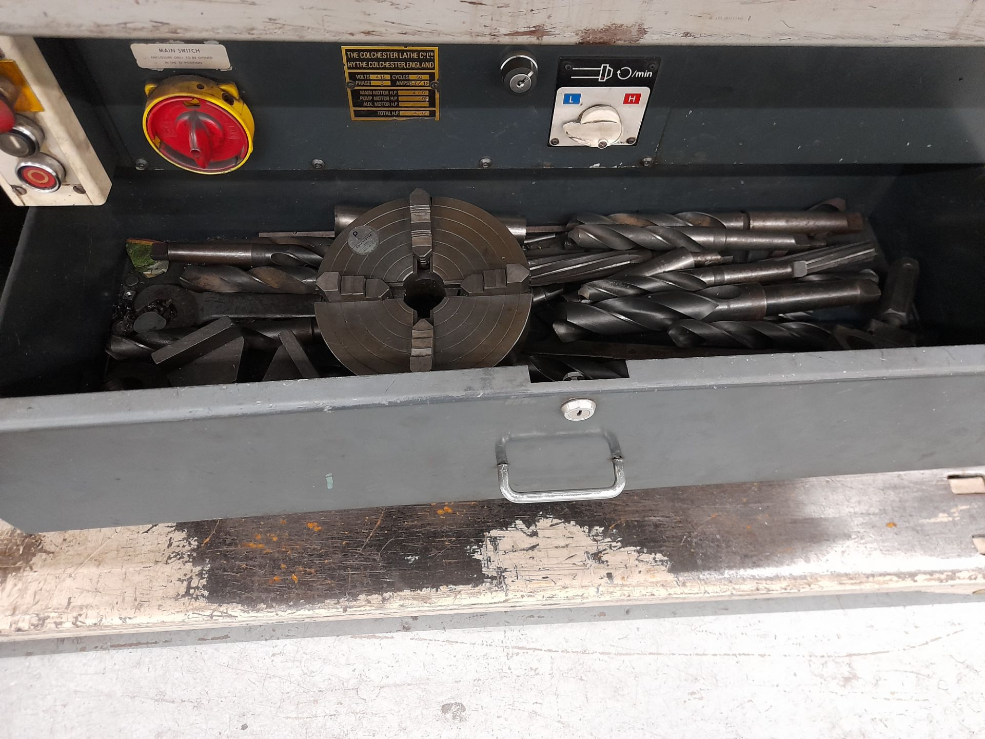 Colchester Bantam 2000 lathe, Machine no. 3/0021/00204, swing 7", 25" between centres - Image 6 of 6