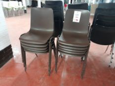 10 - Brown Canteen Chairs