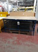 2 - Four tier packing benches (blue)