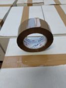 Approx. 8 boxes of brown packing tape, containing approx. 384 rolls of tape, as lotted on one