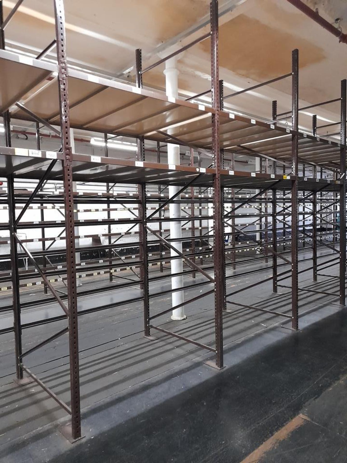 Light duty metal storage shelving racking - 50 uprights, with 250 pairs of beams and associated - Image 7 of 12