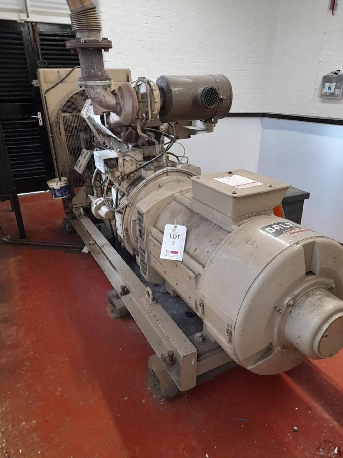 Dorman Dale Type C 116 kw generator, s/n 2910/2, year 1979, 146 KVA, Plant No. 45827, engine type - Image 2 of 11