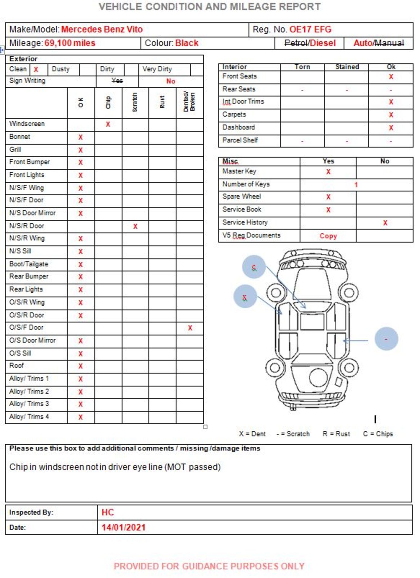 Mercedes Benz Vito 116 Bluetec crew van (17 plate) - Image 27 of 27