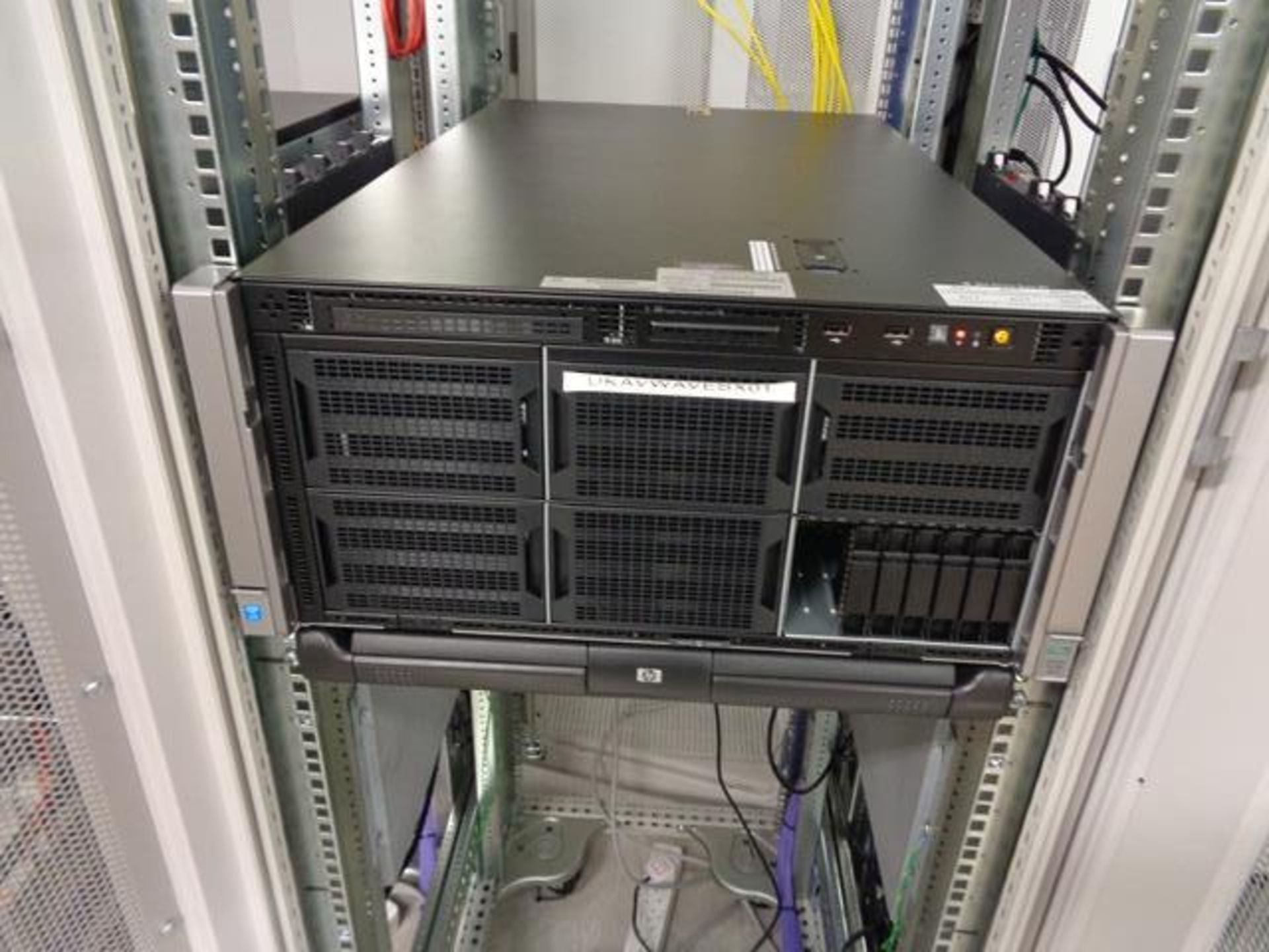 Compaq server cabinet (ref. 5/18) and contents to include HP Proliant ML350 Gen 9 (product no. - Image 2 of 3