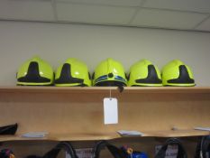 Five Heras firefighter's helmets