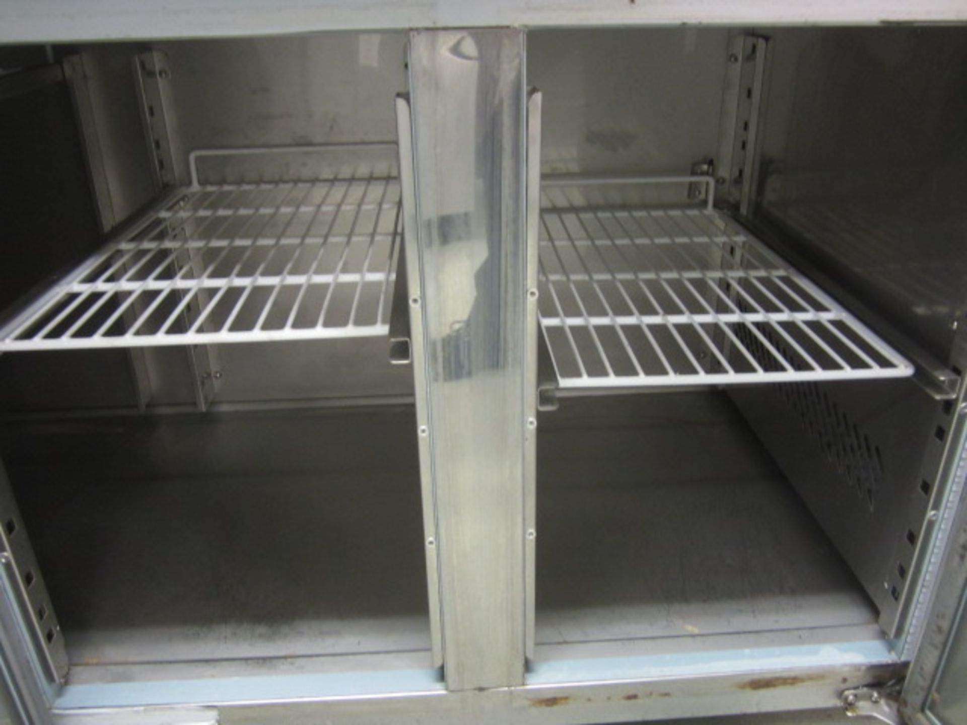 Polar stainless steel 4 door refrigerator with preparation worktop, 2230mm x 700mm x H850mm - Image 3 of 4