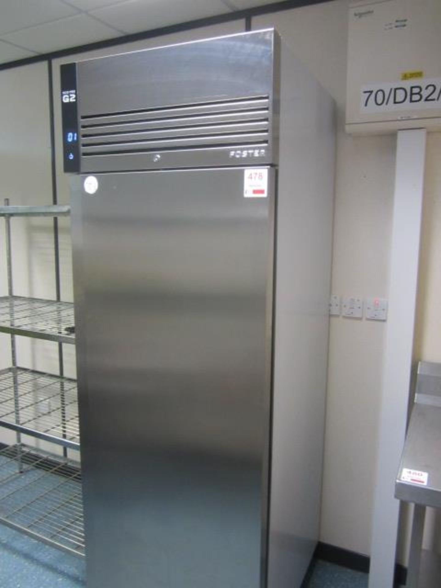 Foster Eco Pro G2 stainless steel single door commercial fridge, model EP700W, serial no.
