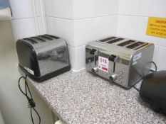 Two 4 slice toasters, Breville maker, kettle - Disconnection to be undertaken by the purchaser