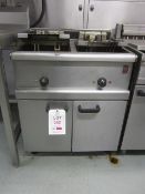 Falcon electric stainless steel twin basket deep fat fryer, 700mm x 700mm x H900mm - Disconnection