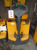 Jungheinrich EJE 116 battery operated pedestrian pallet truck, serial no. 98096428, SWL 1600kg,