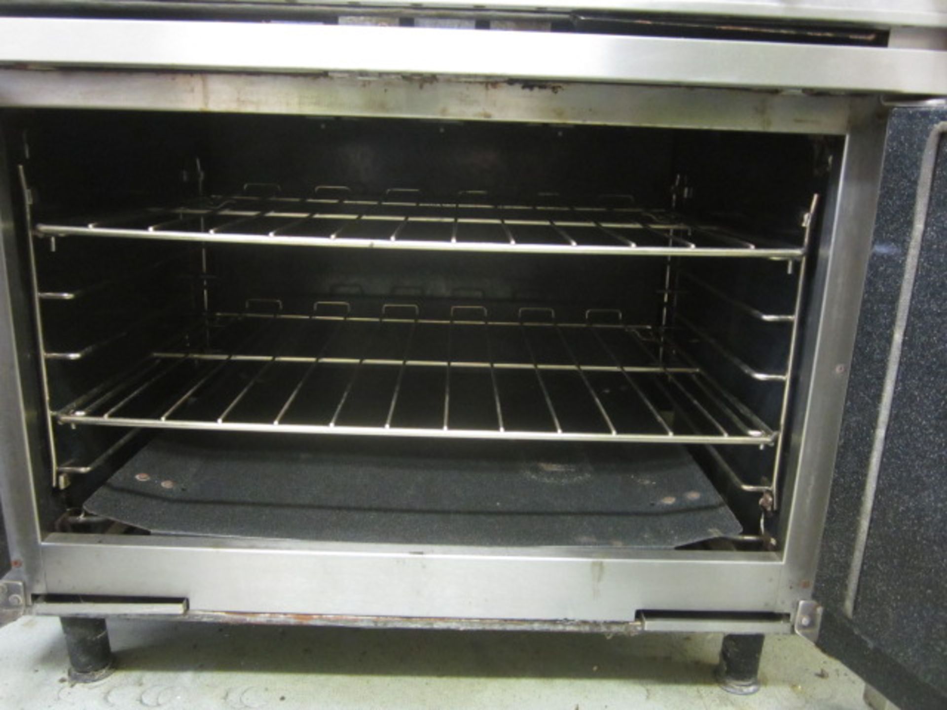 Falcon Dominator stainless steel electric griddle/2 ring cooker, with double oven, 900mm x 850mm x - Image 3 of 3