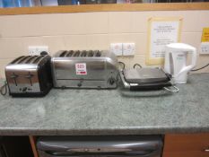 Dualit 6 slice toaster, Russell Hobbs 4 slice toaster, Brenville maker, kettle - Disconnection to be