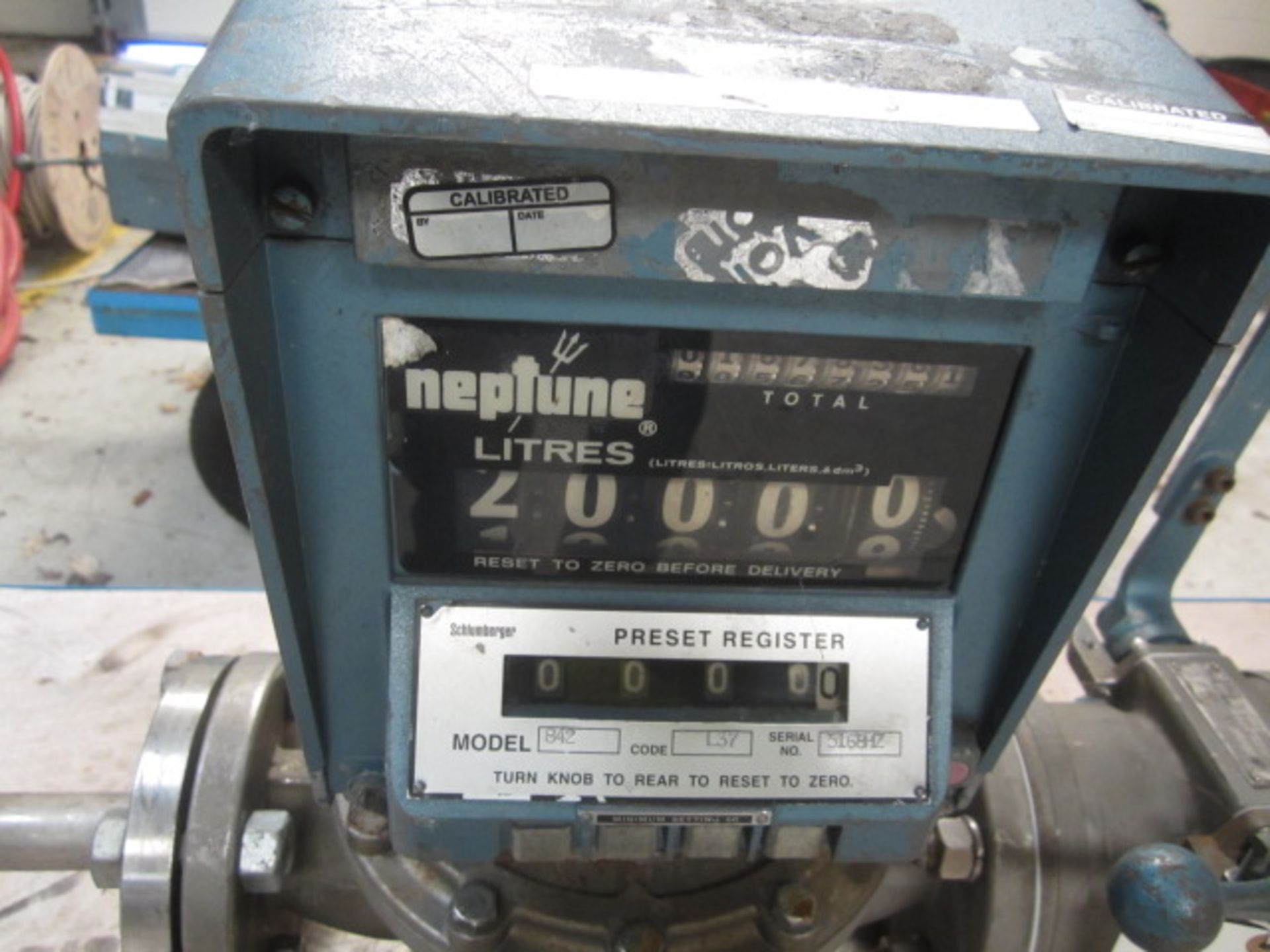 Neptune 842 batch meter mounted on mobile pedestrian driven Trailer, code L37, serial no. 5168HZ - Image 3 of 3
