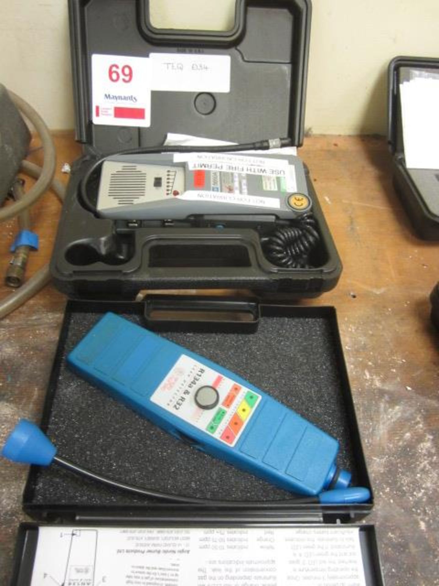 TIF 5650A automatic halogen leak detector, serial no. 0023956 and a Anglo Nordic R134a & R32 leak