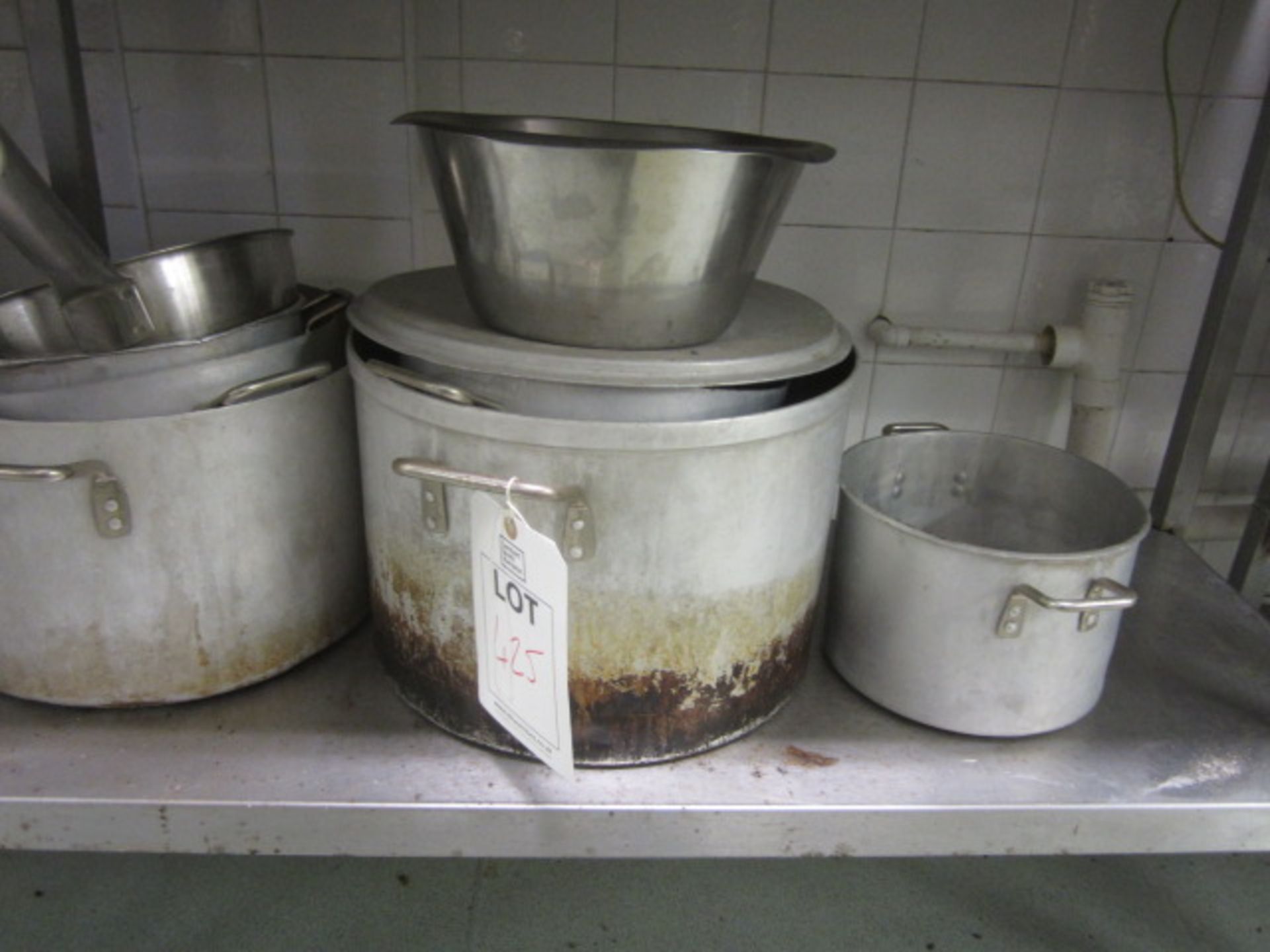 Quantity of assorted pots, pans, cooking utensils, trays, etc. - Image 5 of 7