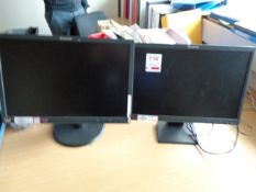 Two Lenovo Thinkvision LCD monitors