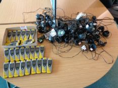 Quantity of Funkwerk mobile handsets and docking charger units