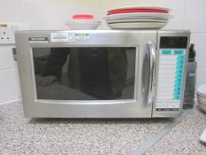 Sharp 1000 W/R-21AT stainless steel commercial microwave - Disconnection to be undertaken by the