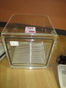 Perspex Desi-Can cabinet