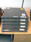 Five various Cisco networking modules