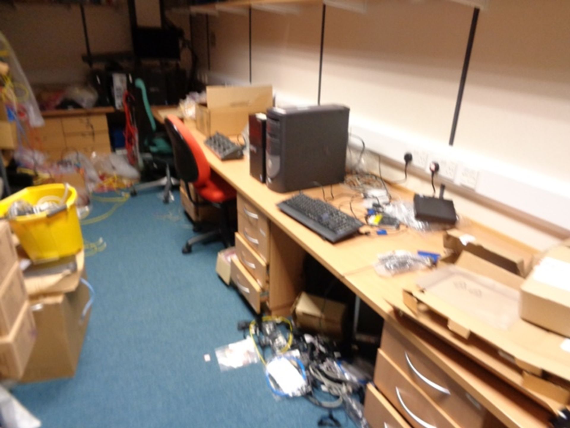 Remaining loose contents of room incl. various IT equipment, (spares/repairs), four bays of bolted - Image 6 of 6