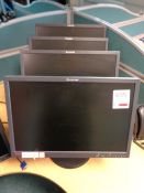 Four Lenovo Thinkvision LCD monitors