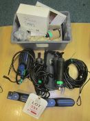 Two Gastec GV-100S pump sets, B.O.D DO2 probe, 3 x Drager gas detector pumps accuro, assorted