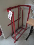 Steel frame twin bottle wall mounted stand