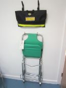 Collapsible patient chair, rescue stretcher and casualty blanket (Please Note: We do not hold any