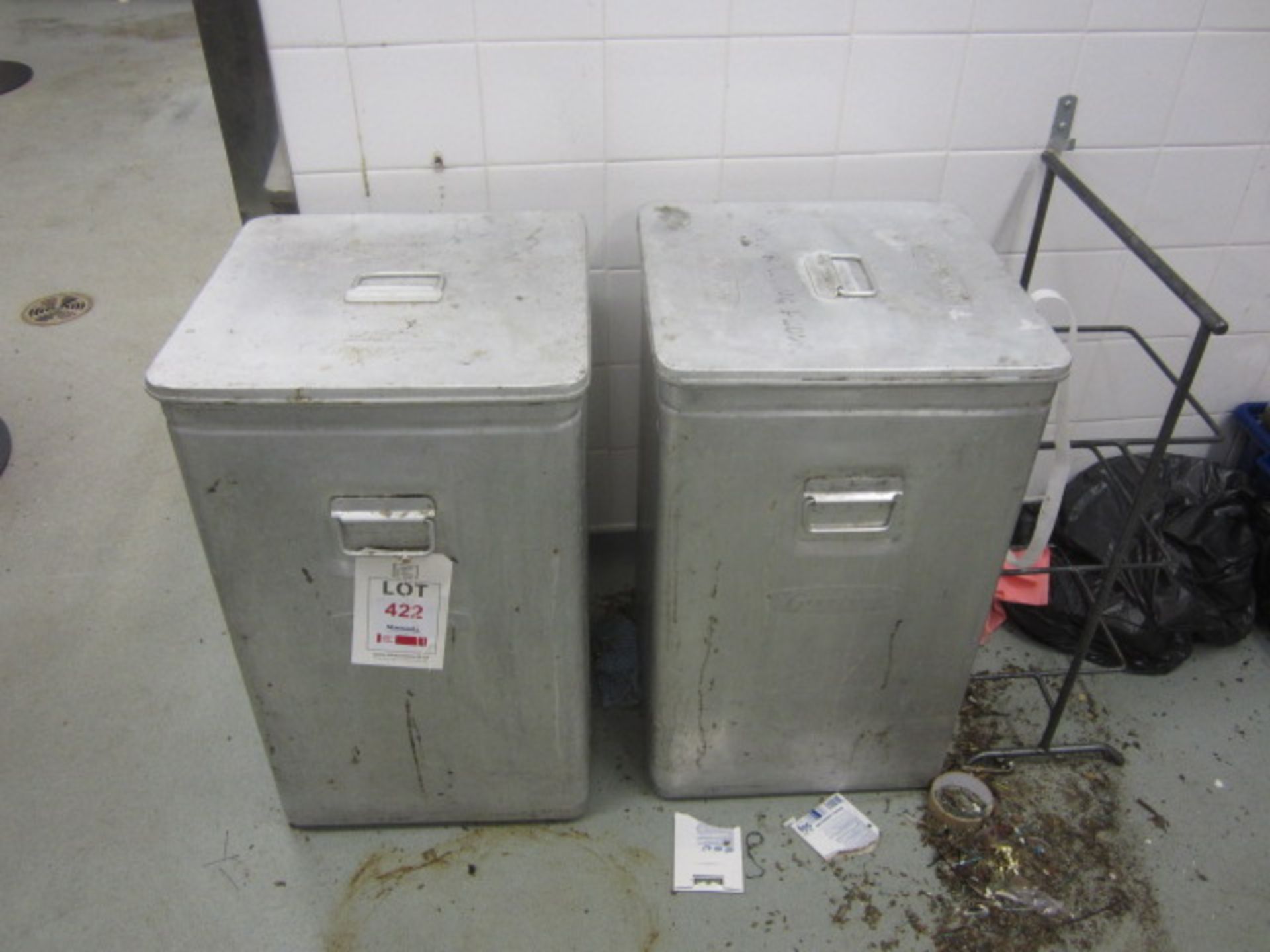 Two Grundy bin storage bins