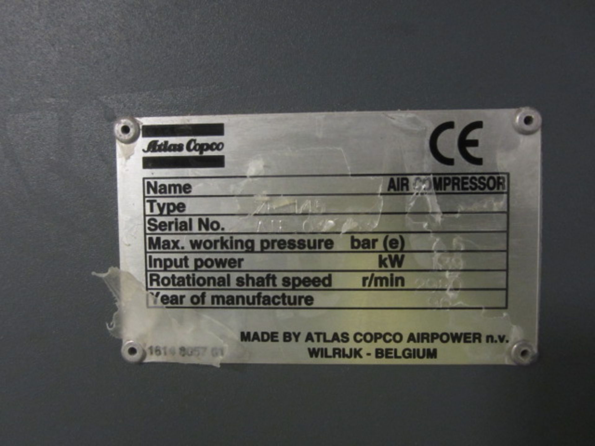 Atlas Copco ZR145 rotary screw air compressor, model AIF 032753 oil free air, Sprecher & Schuh - Image 5 of 7