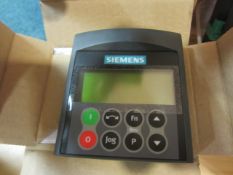 Six Siemens Micromaster 4 advanced operator digital panels