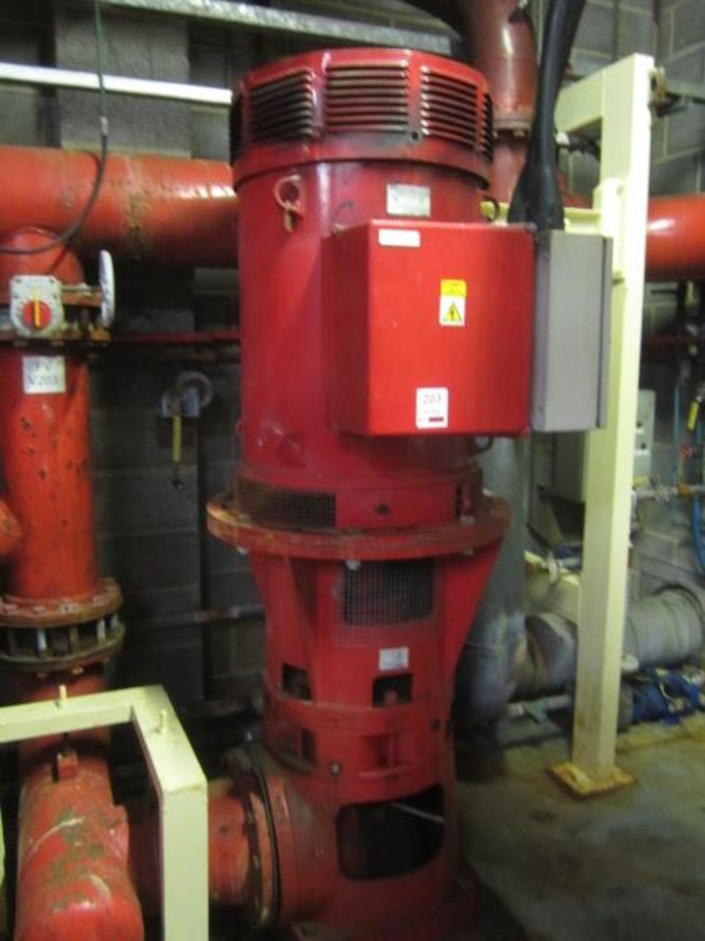 Armstrong electric pump, type VAB251/5, serial no. 181267, 50Hz, 280kw, with fire pump controller (