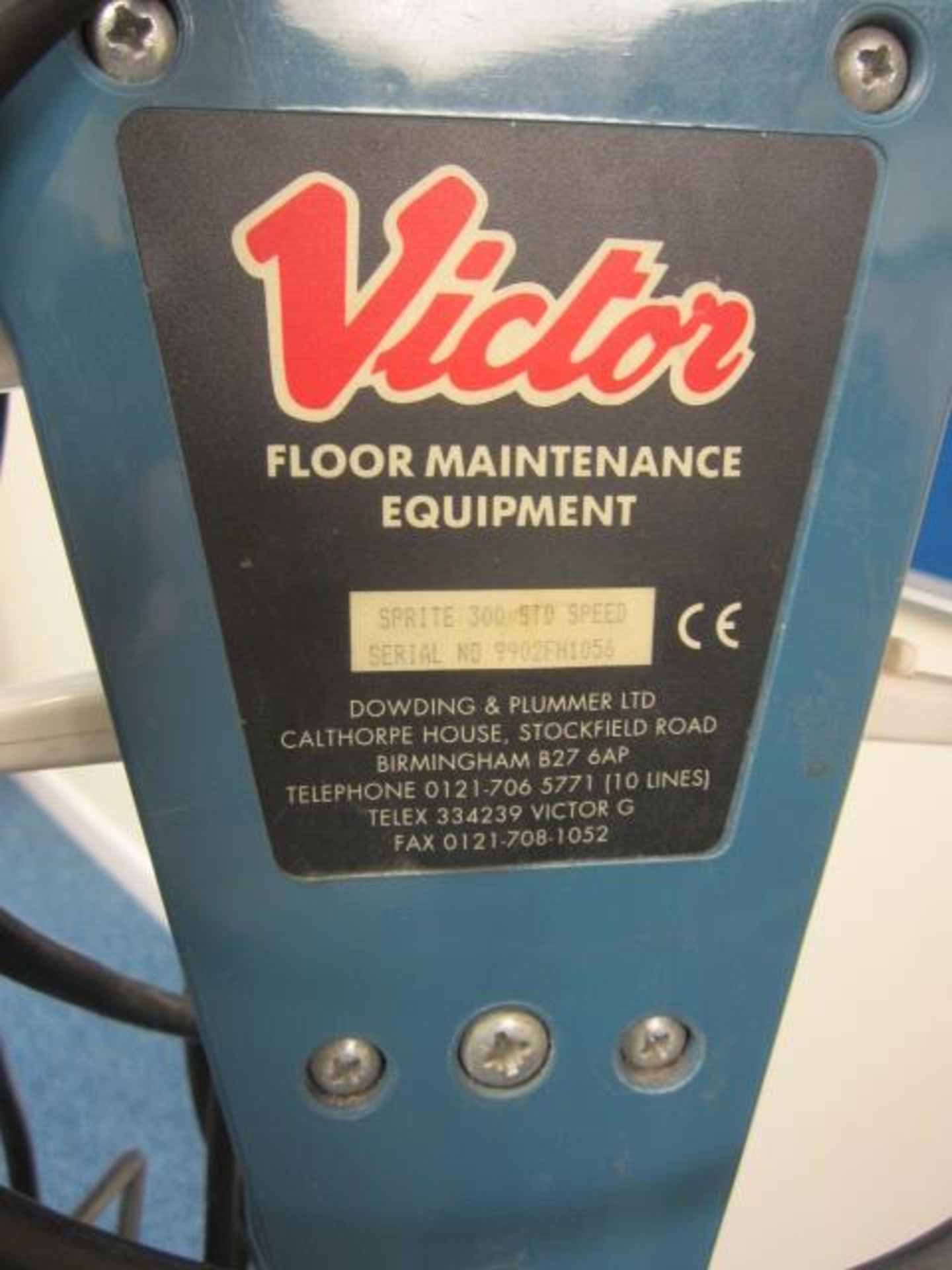 Victor Sprite 300 floor polisher, serial no. 9902 FH1056, 240v - Image 4 of 4