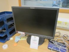 Five assorted flat screen monitors