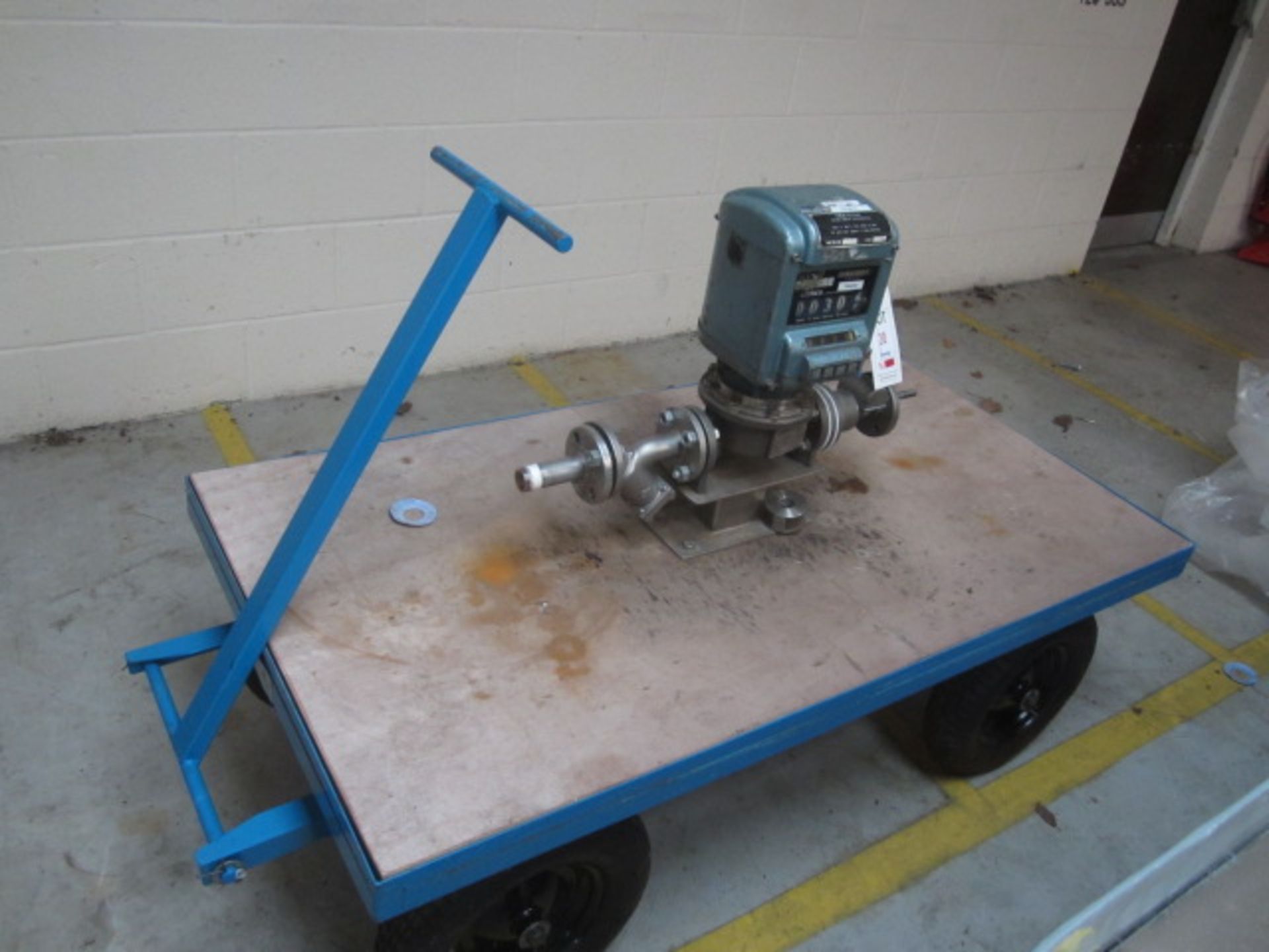 Neptune 842 batch meter mounted on mobile pedestrian driven Trailer, model 442, code L37, serial no.