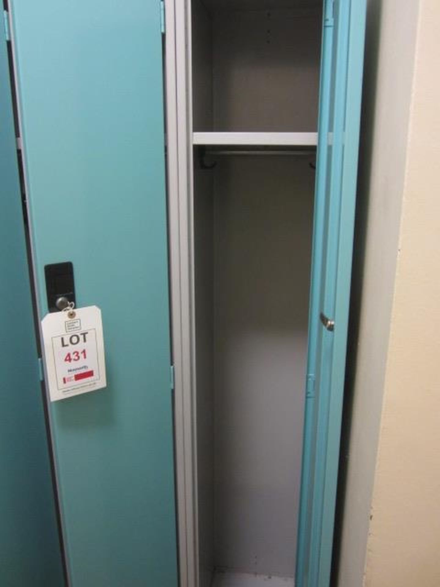 Six metal single door personnel lockers - Image 2 of 2