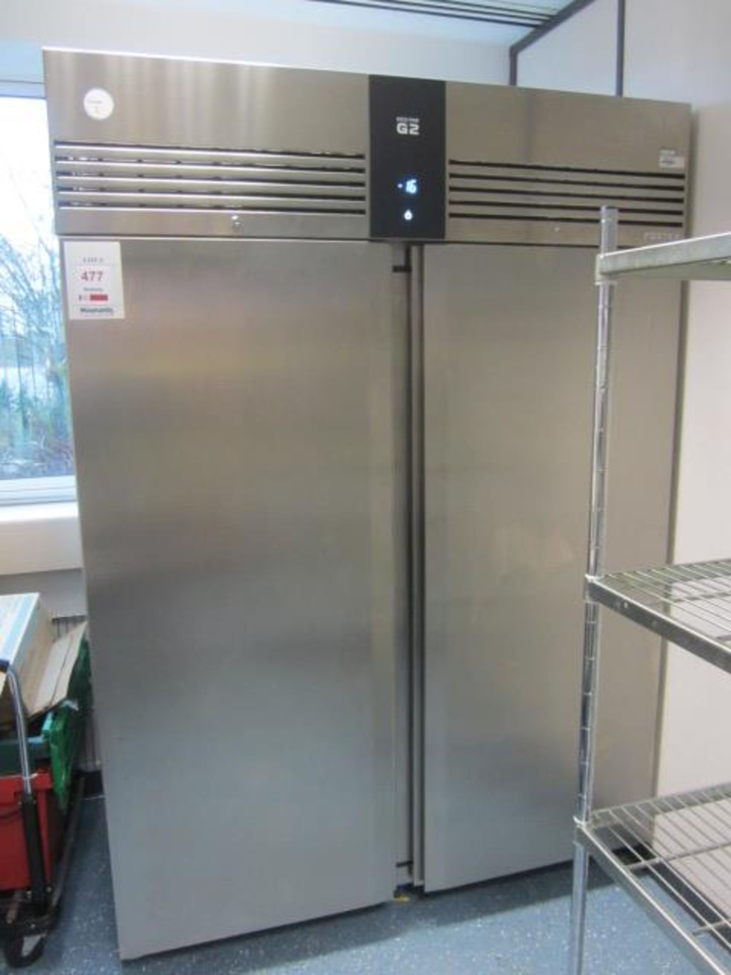 Foster Eco Pro 2 door stainless steel commercial freezer, model EP14406, serial no. E5463536,