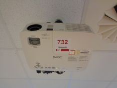 NEC V260X digital projector, lamp type NP13LP